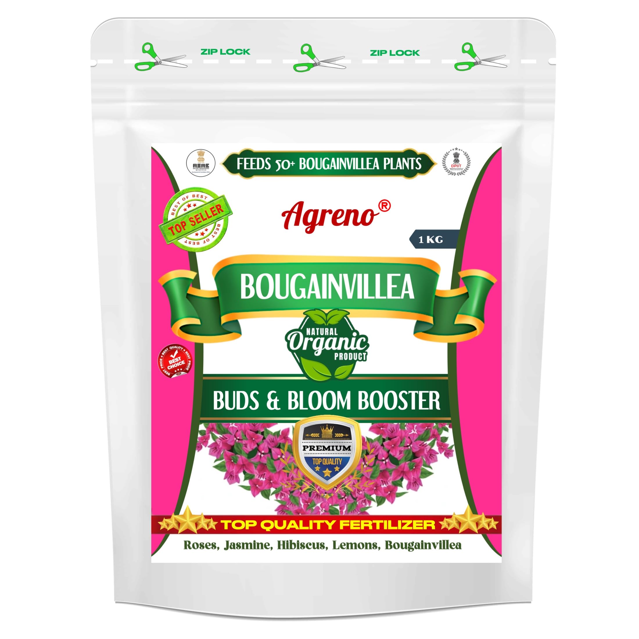 Agreno® Bougainvillea Buds and Bloom Booster, Essential Organic Powerful Fertilizer Granule for Overall Fast Growth and Heavy Flowering of Bougainvillea Plants. (1 kg) (B0D7ZN87Z5) Amazon Price History, Amazon Price Tracker