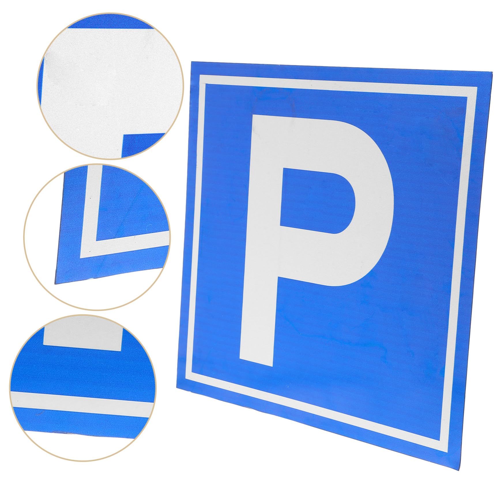 PartyKindom Cartello di Parcheggio Segnaletica Chiara e Facilmente Visibile Simbolo P in Lega di Alluminio per Parcheggi e Siti di Costruzione