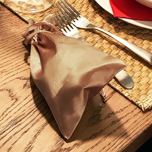 Miniatura 67 de Nuevas bolsas de satén Rosa - 5 x 8 pulgadas (paquete de 50)