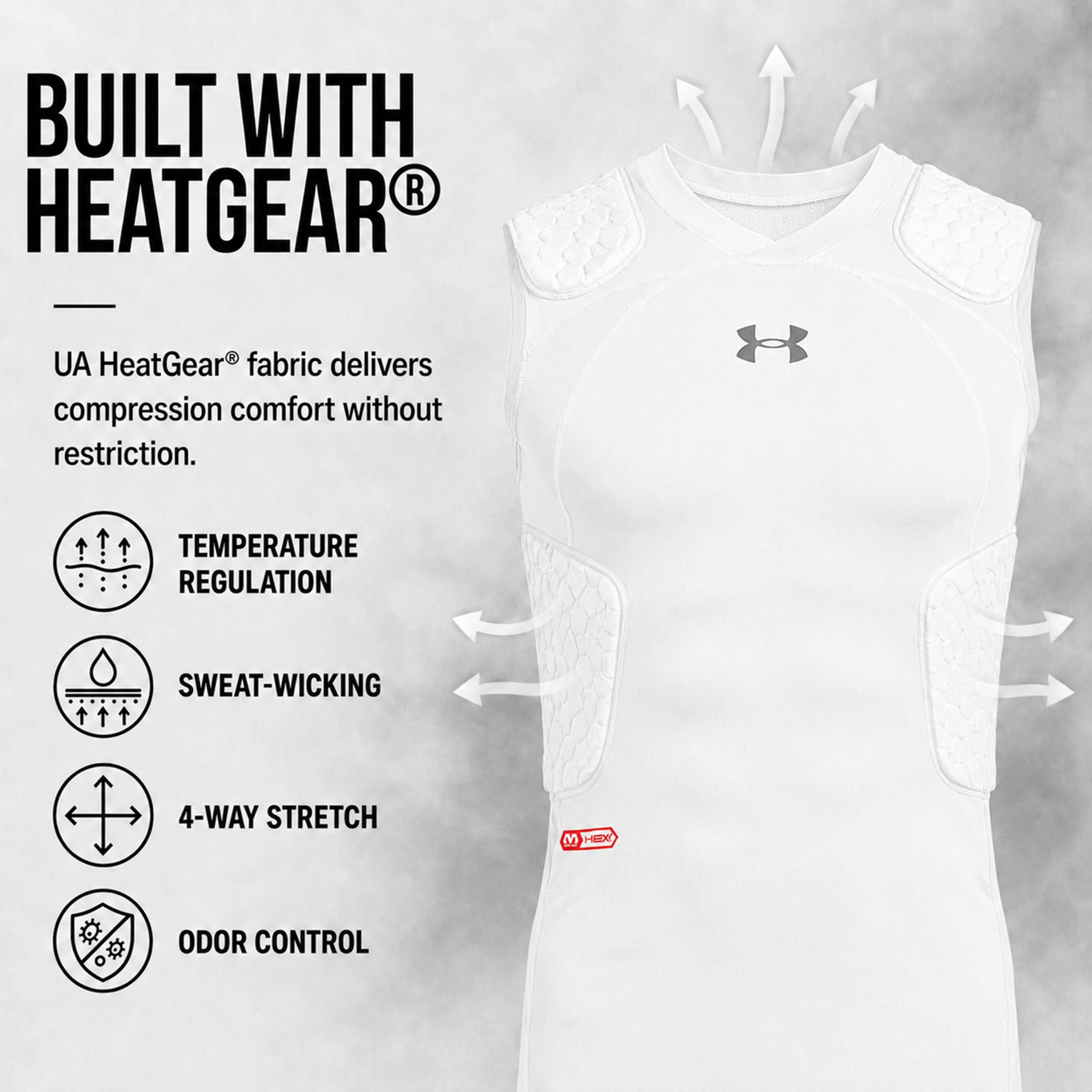 Under Armour Gameday Armour Pro - Camiseta de fútbol Unisex Adulto