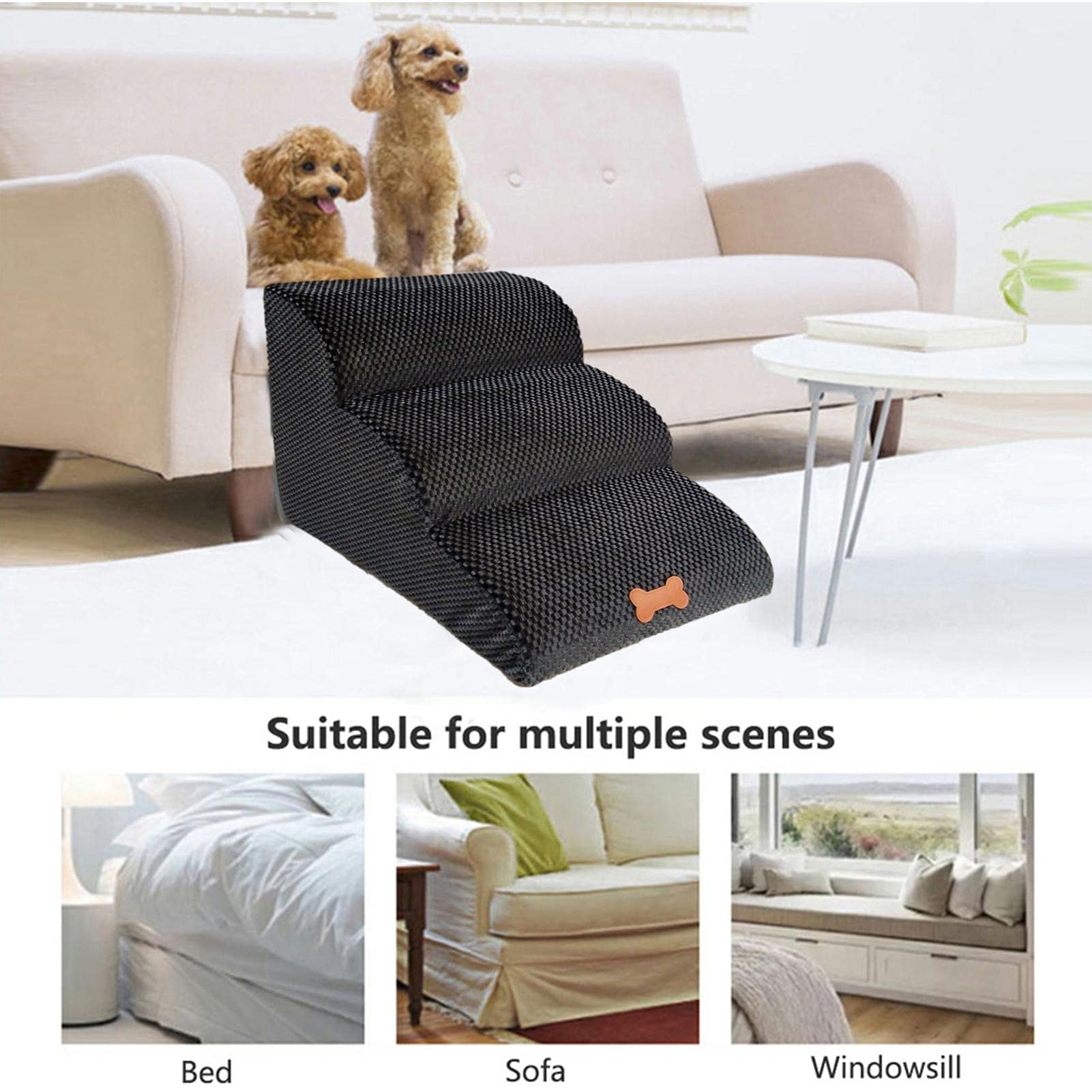 ZAIHW Step Comfort rampa dla zwierząt domowych drabina dla zwierząt 3-stopniowy/4-stopniowy schody dla zwierząt domowych kot schody drabina artykuły dla zwierząt domowych
