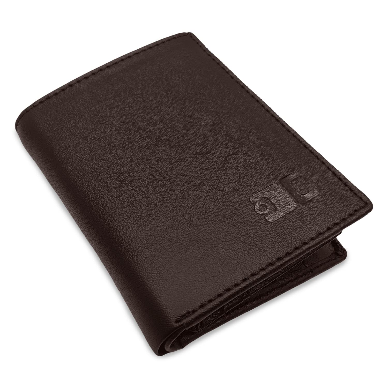 PikkmeVegan Leather Wallet 1.0 with 6 Card Slots + 2 Hidden Card Slots +1 Hidden Coin Pocket + 1 Cash Pocket, Wallet 2.0 coffee, Minimalist