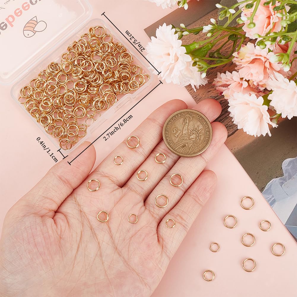 Anneaux à Ressort Acier Inoxydable 13x22x3 Mm - Lot De 6 - Fermoirs Ovales Pour Bijoux DIY (colliers, Bracelets) - Petite Boîte De Rangement