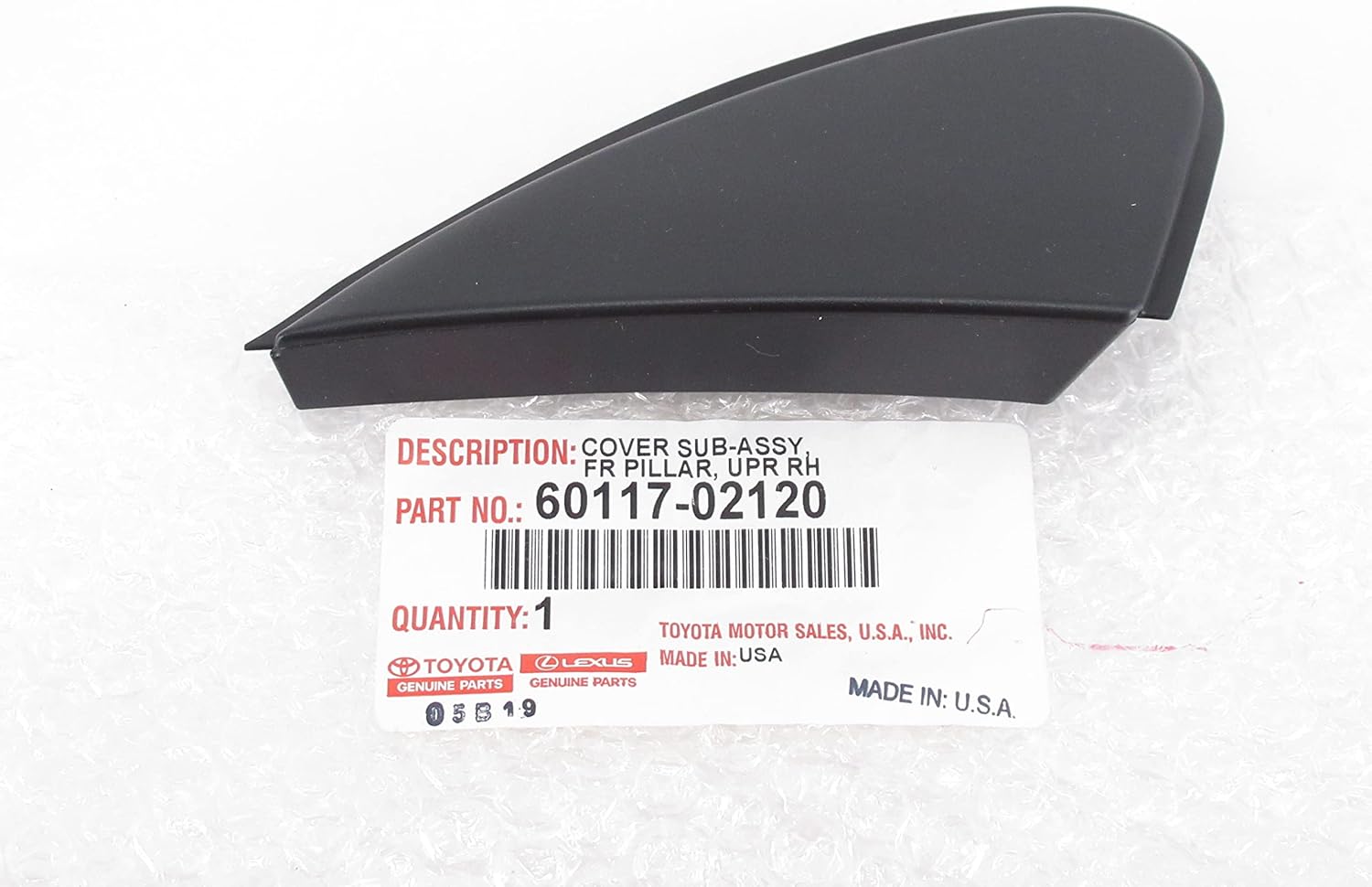 Toyota 60117-02120 Pillar Cover Sub Assembly
