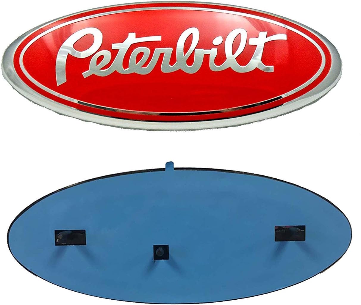 Enterprises Explorer Peterbilt RED Oval 9" X 3.5" Grille Replacement Badge Emblem Medallion Name Plate Compatible with 2011-2017 Ford Explorer