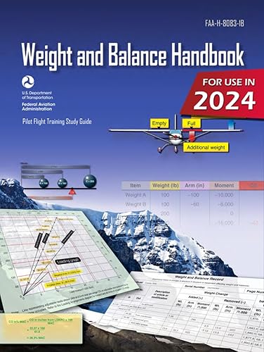 Weight and Balance Handbook FAA-H-8083-1B (Color Print): Pilot Flight Training Study Guide