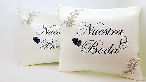 Miniatura 3 de A&C Quinceañeras and More Wedding accessories Pillow set, Wedding Album Wedding Guest book Wedding Pillow Cojines de boda Our Wedding Pillows 2099