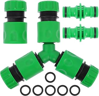 7pcs Plastic Garden Hose Quick Connector Set with Sealing Rings