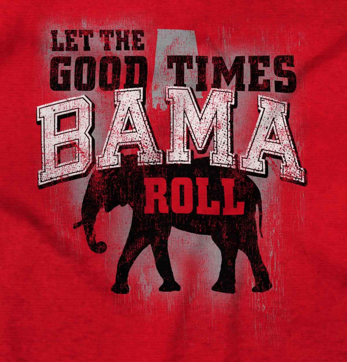 Brisco Brands Let The Good Times Roll Cool Alabama Baby Romper Boys or Girls