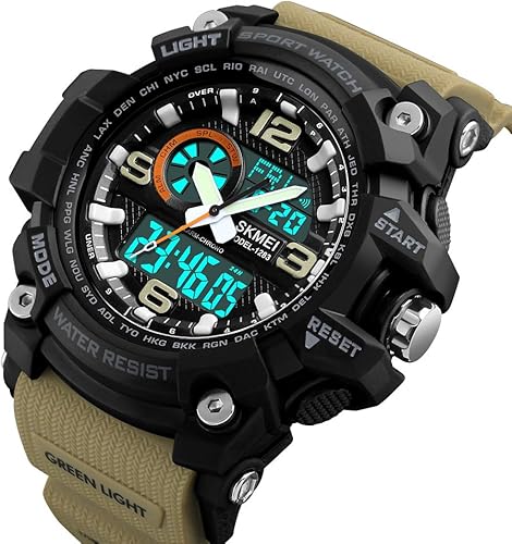 Miniatura 2 de SKMEI Men's Digital Sports Watch, 50M Waterproof Military Watches LED Screen Large Face Stopwatch Alarm Wristwatch