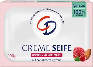 CD Cream Soap Berry and Almond Milk | 98% Natural Origin | 100g | Vegan and without microplastics – also suitable for sensitive skin.