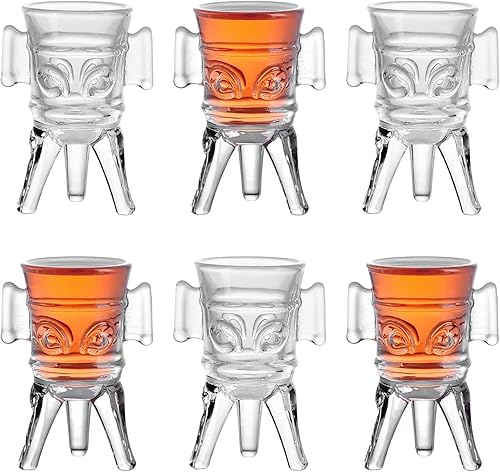 Vasos de chupito, 0.35 onzas, juego de 6 vasos de chupito cordial, copas de chupito lindos, vasos de chupito transparentes, vasos de jerez, vasos de