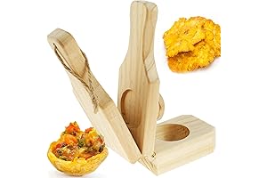 Wooden Tostones Plantain Press: Effortless Plantain Smashing