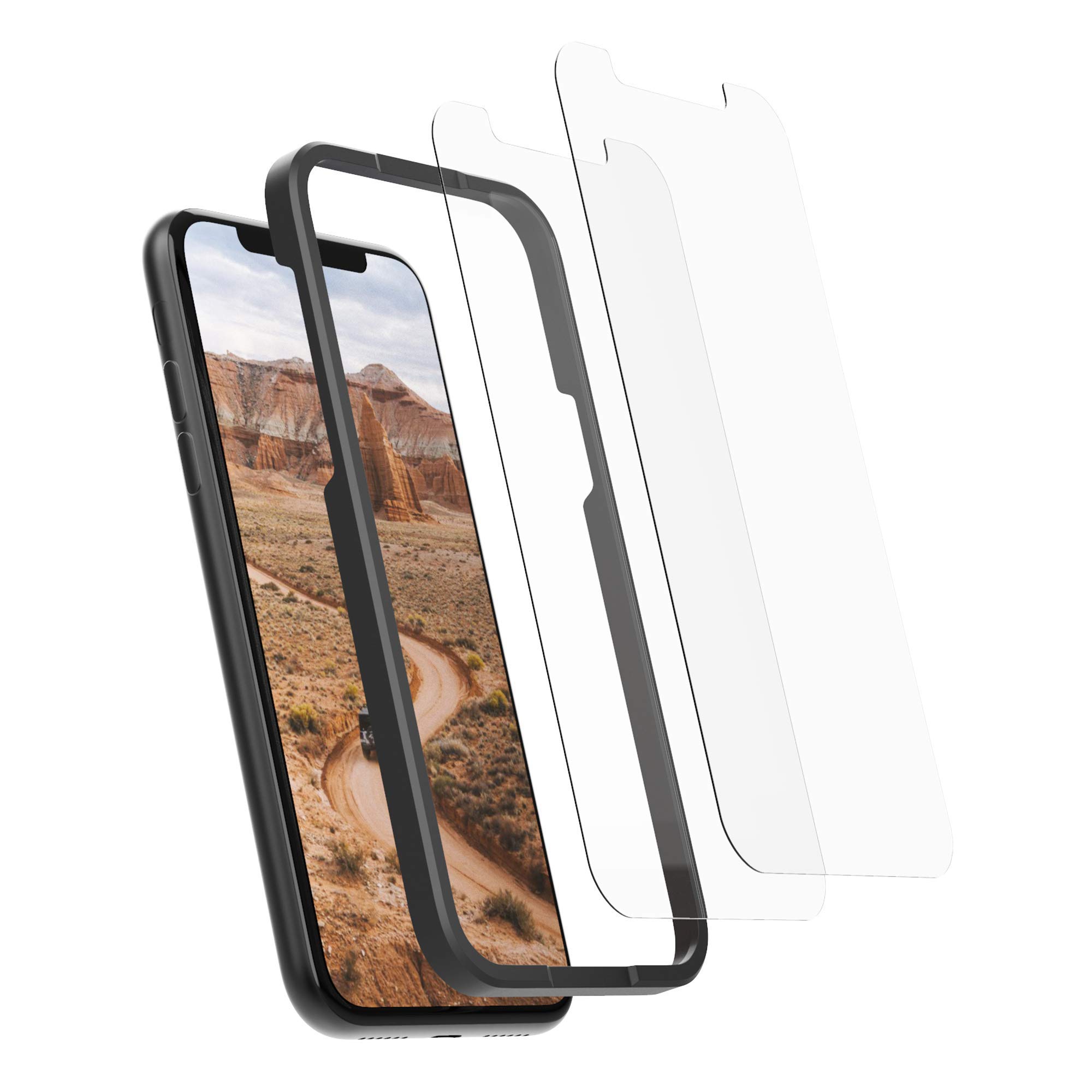 Rokform Pellicola Protettiva In Vetro Temperato Per IPhone 11/iPhone XR – Active Touch, Confezione Da 2 Con Telaio Di Installazione
