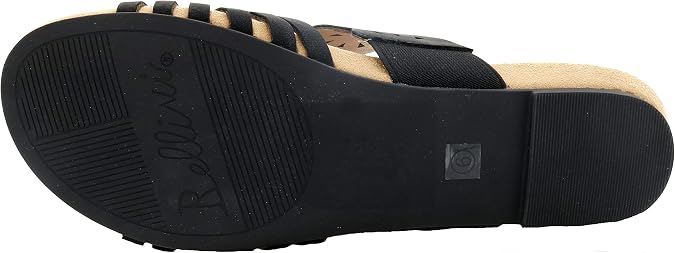 Bellini Women's Nikole Black Faux Nubuck Sandal 8 Medium (B) US