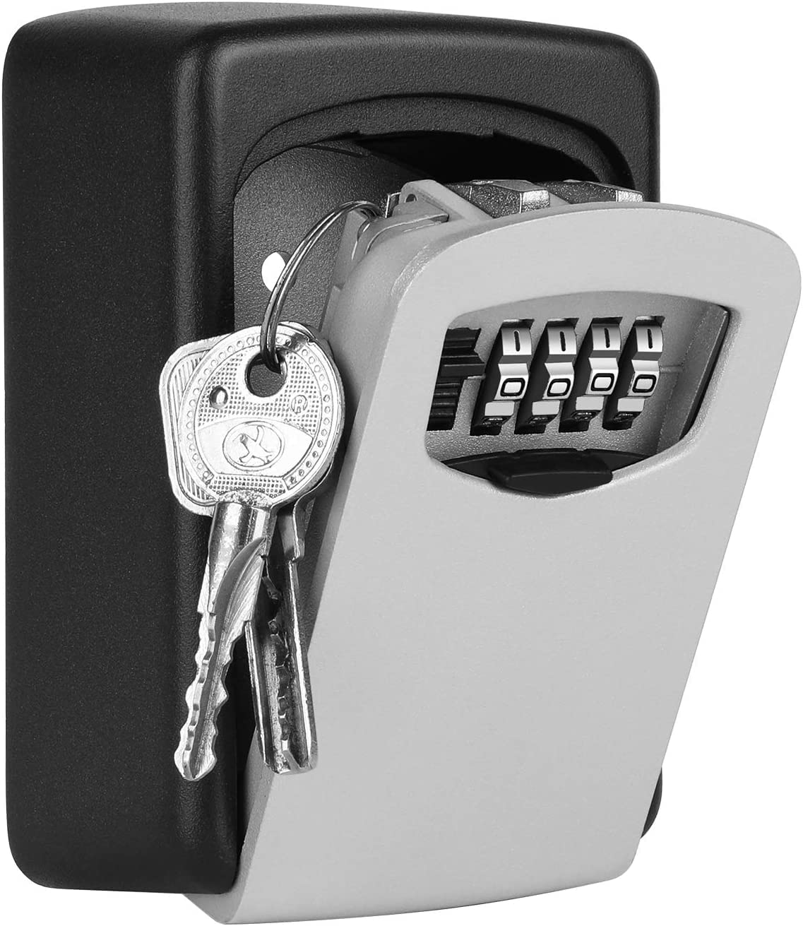 DEA Key Storage Lock Box, Outdoor High Security Wall Mounted Key Safe Box Code Secure Lock Storage, 4-Digit Combination Password Key Storage Lock Box-picture-30