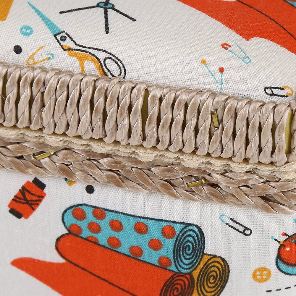 Taille du panier à coudre, boîte à couture au design effronté de points, boîte à couture de fil à coudre aiguille, accessoires ménagers Divers organisateurs de rangement portables et de grande taille