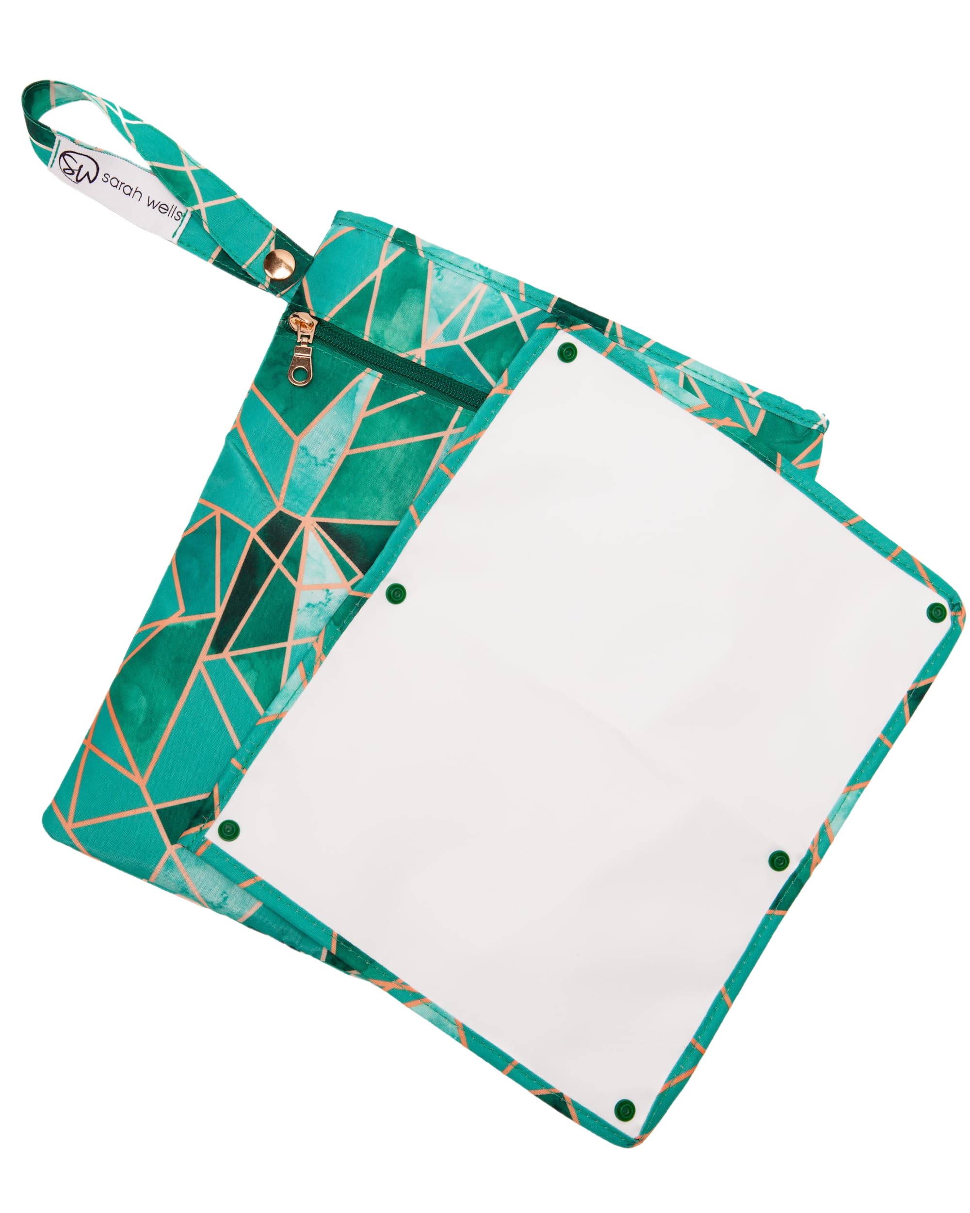 Sarah Wells Pumparoo Wet Dry Bag for Breast Pump Parts – Compact Organizer with Waterproof Pocket, Staging Mat & Fridge Hack – Machine Washable