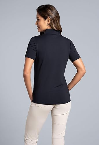 Miniatura 2 de IBKUL Athleisure Wear 87000 - Protector solar UPF 50+ Icefil Cooling, manga corta, cuello alto falso, 87000