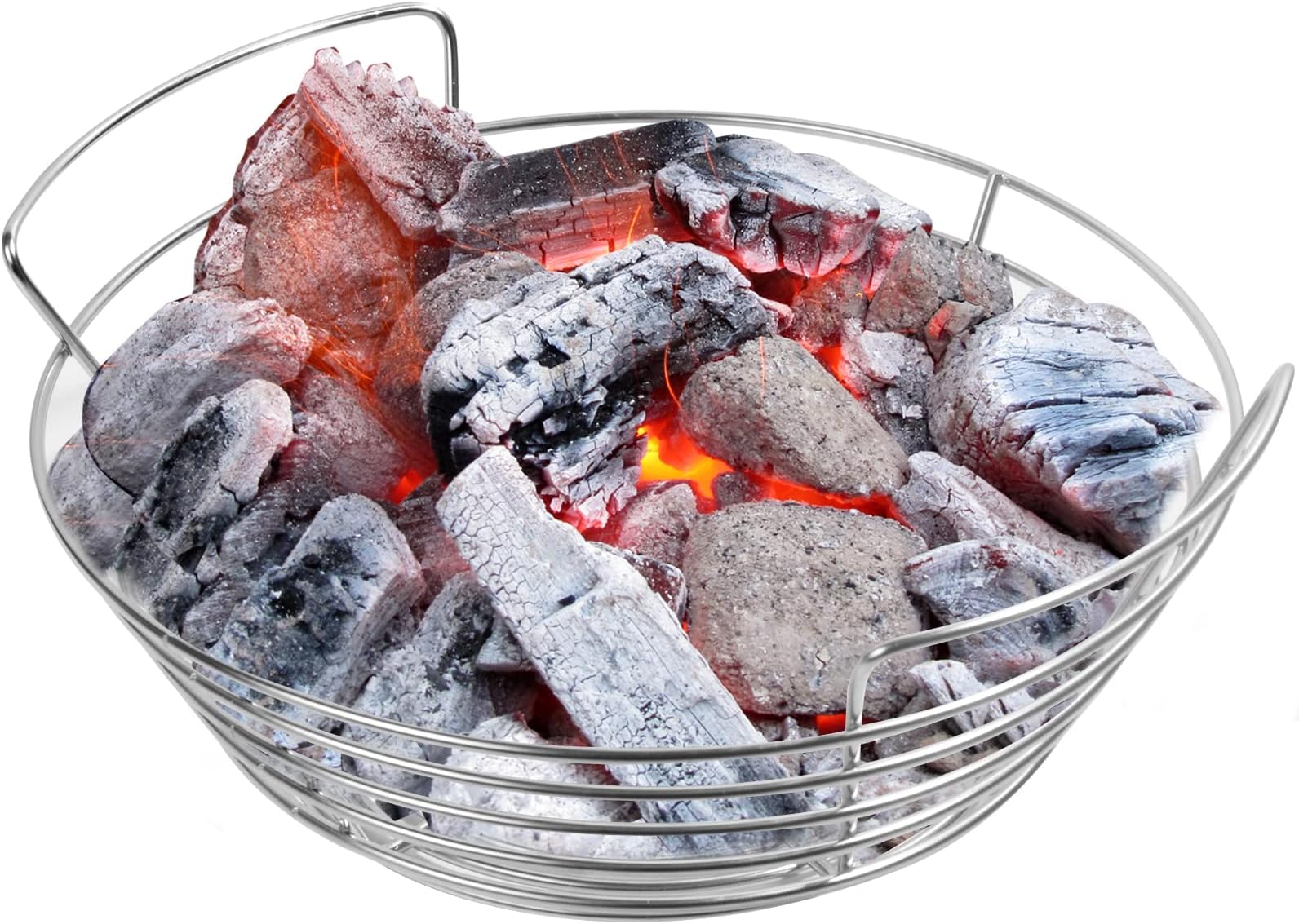 MISSIGO Charcoal Basket, 14 Inches Stainless Steel Grill