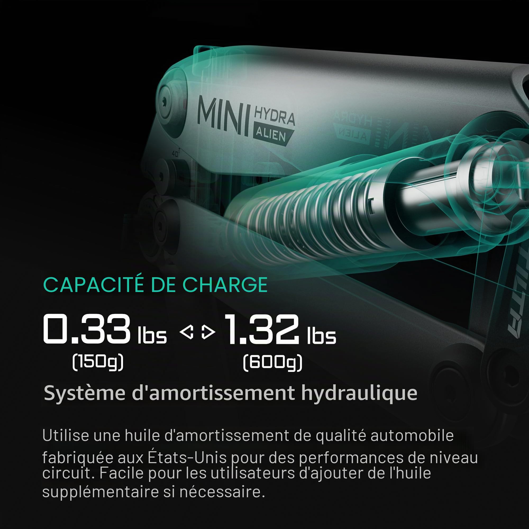 Tilta Hydra Alien Mini kit de Ventouse électronique – Gris Titane | Compatible avec DJI Pocket 3 et Autres caméras d'action/Smartphones | Amortissement hydraulique | Bras réglable