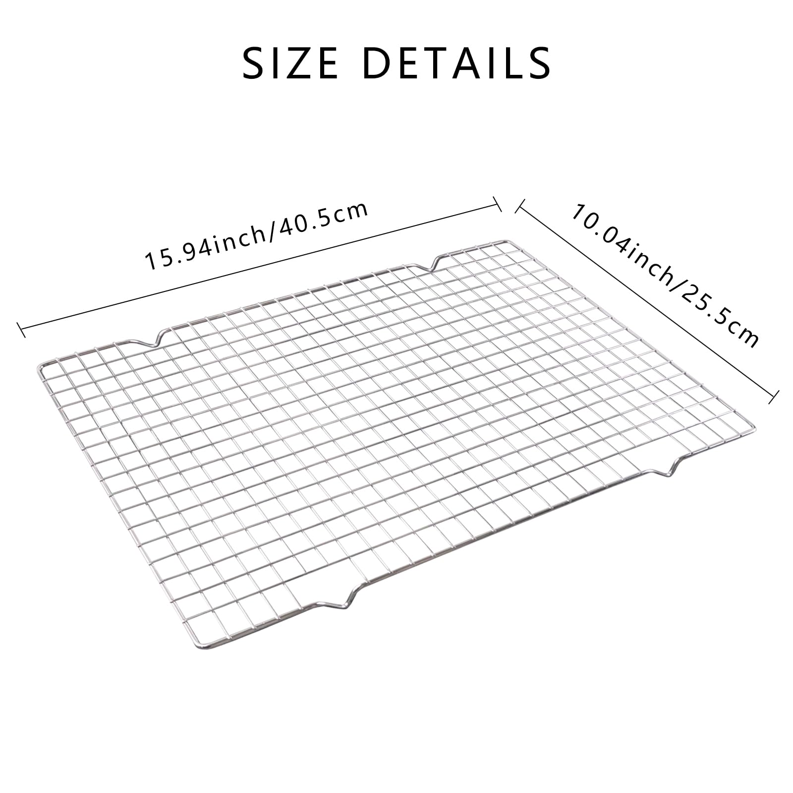 Cooling Rack for Backing, Multipurpose Carbon Steel Cooling Rack, 15.94
