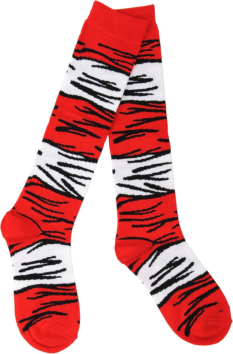 Dr. Seuss Cat in The Hat Striped Costume Socks for Adults