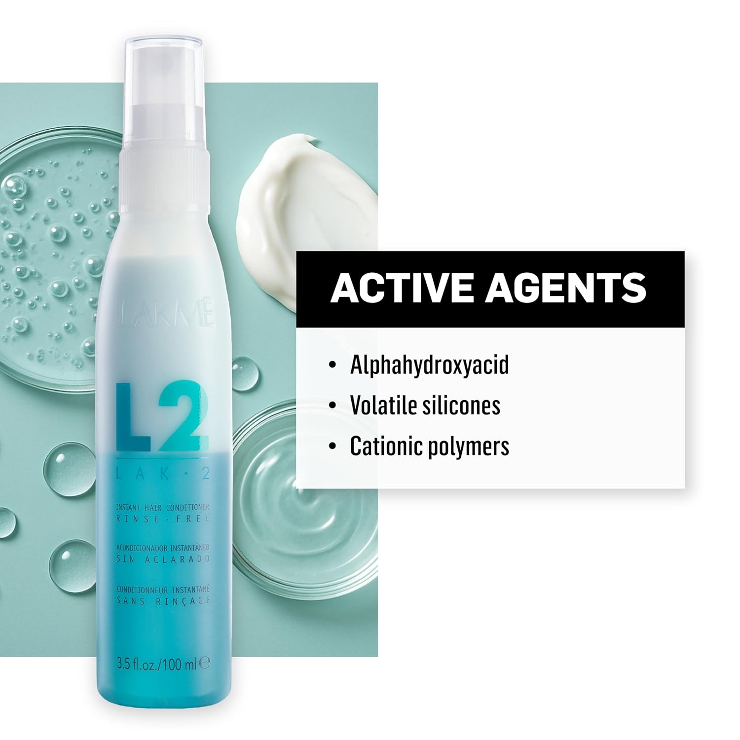 Lakmé L2 Bi Phase Conditioner, Detangling Spray for Hair, Leave In Conditioner Spray for Hair, 3.4 Fl Oz - Image 6