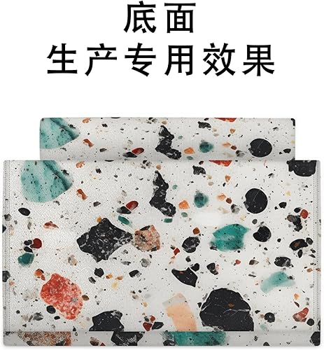 Miniatura 9 de Bolsa de pañales estilo terrazo mochila multifuncional para madre y bebé, compartimento térmico, puerto de carga USB, gran capacidad, organizador