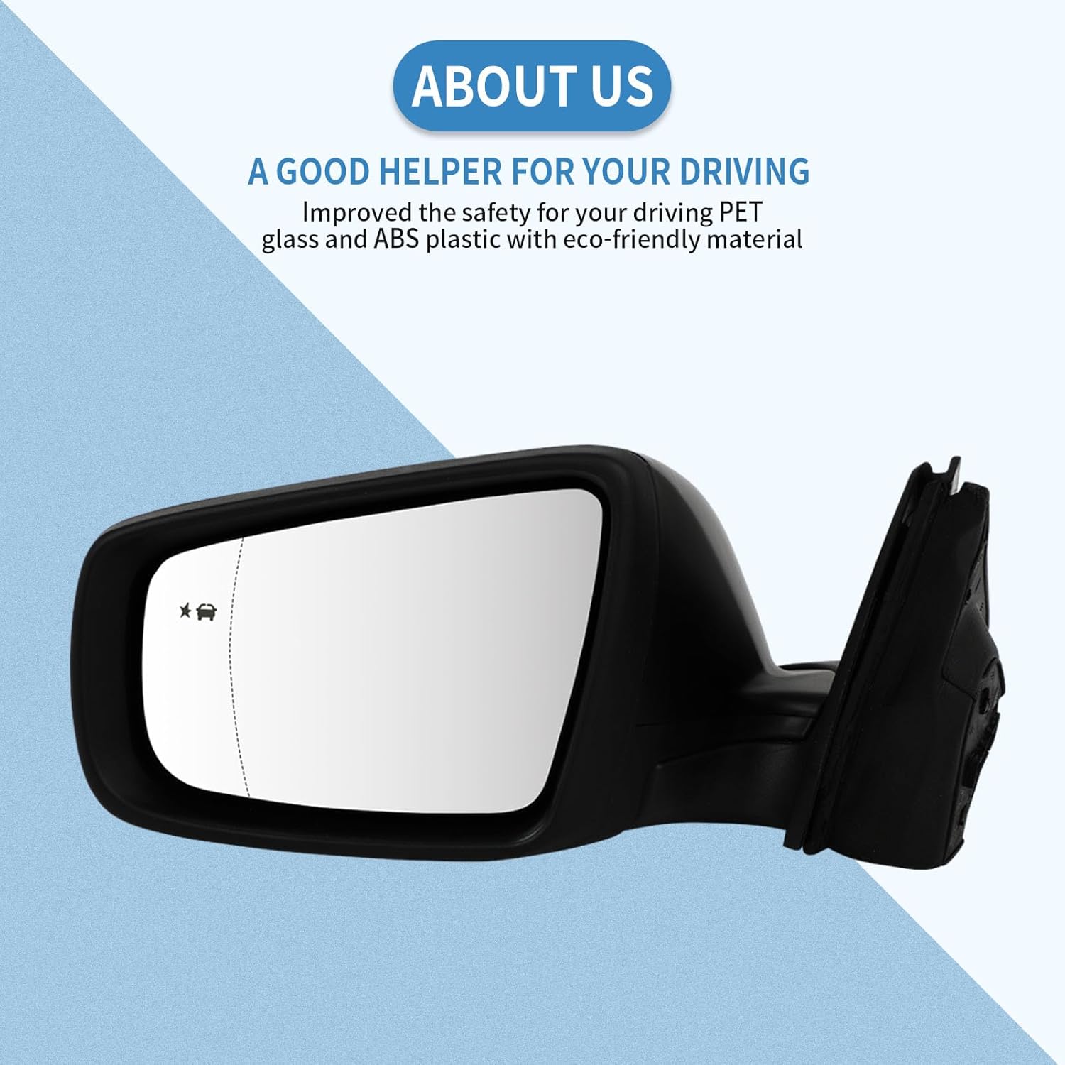 ECCPP Exterior Mirrors Replace with 2010-2013 For BUICK For LACROSSE Driver Side 22857439
