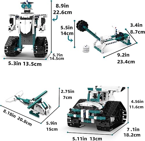 Miniatura 4 de STEM Robot Juguetes para 8-14, 12 en 1 Control Remoto Robótica Juguetes para Niños, Kit de Robot de Construcción Programable Regalo de Cumpleaños