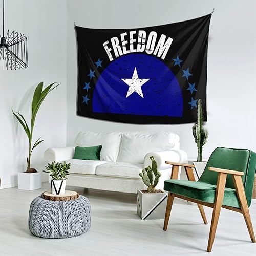 Miniatura 3 de LIFANGMI The Bonnie Blue Flag And Freedom Tapestry Wall Hanging 60x40 Inch Bedroom Living Room Dormitory Home Decoration Wall Tapestry