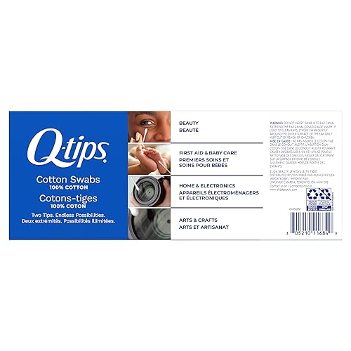 Miniatura 2 de Q-tips Hisopos de algodón, 500 unidades (paquete de 2)