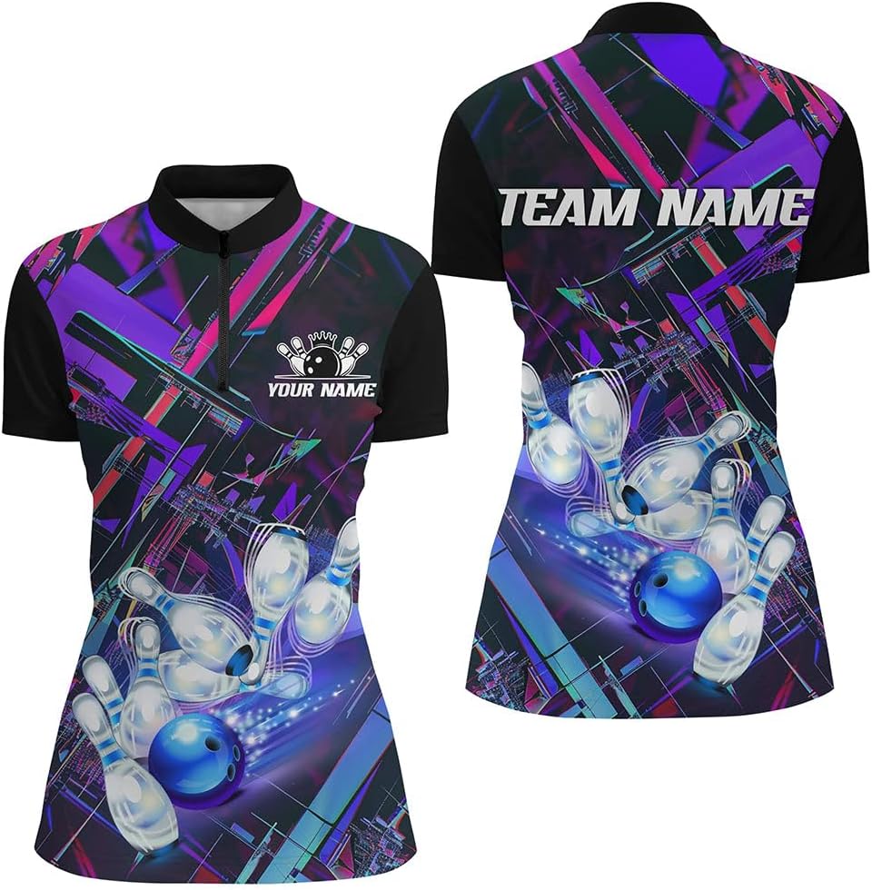 Customize Funny Turkey Bowling Shirts for Women - Thanksgiving Fall Season Team Jerseys, Comfortable