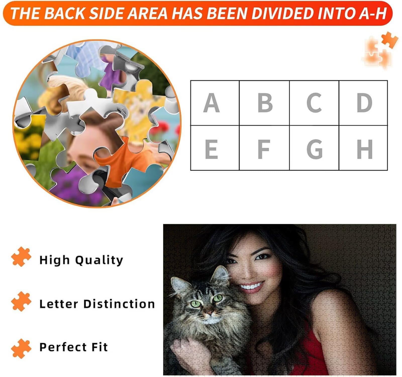 Niestandardowe zdjęcie puzzli, drewniane puzzle DIY 5000 sztuk dla