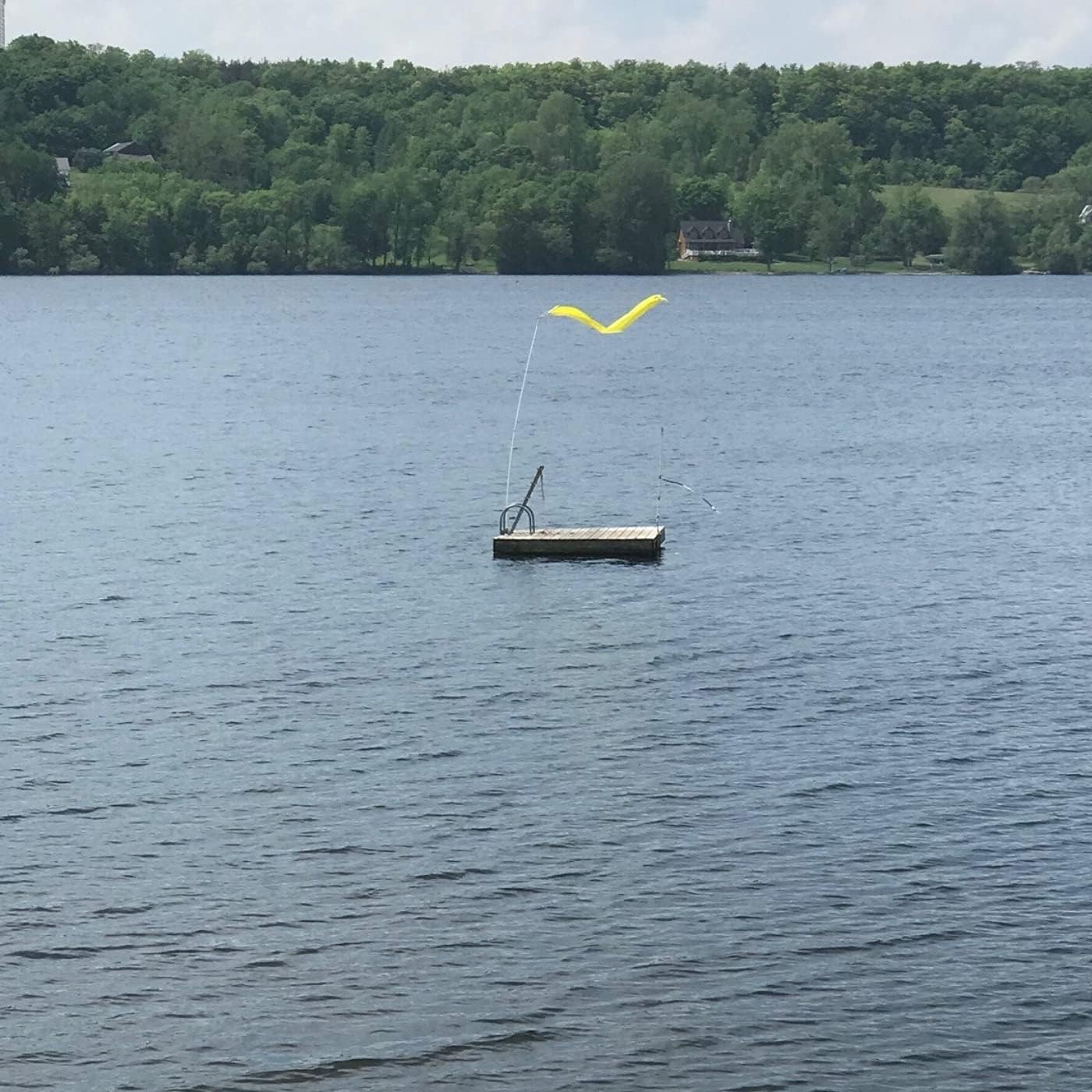 Raft Mount Kit with Solid Color 8' Pennant (Golden Poppy)