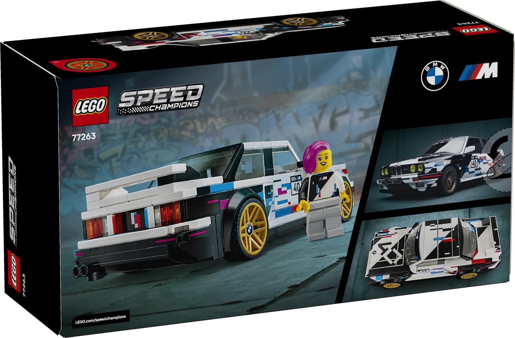 LEGO Speed Champions BMW M3 (E30) - Voiture Jouet - Maquette avec Minifigurine Collector de Pilote - Idée de Cadeau d'anniversaire dès 9 Ans pour Garçon ou Fan de Sport Automobile 77263