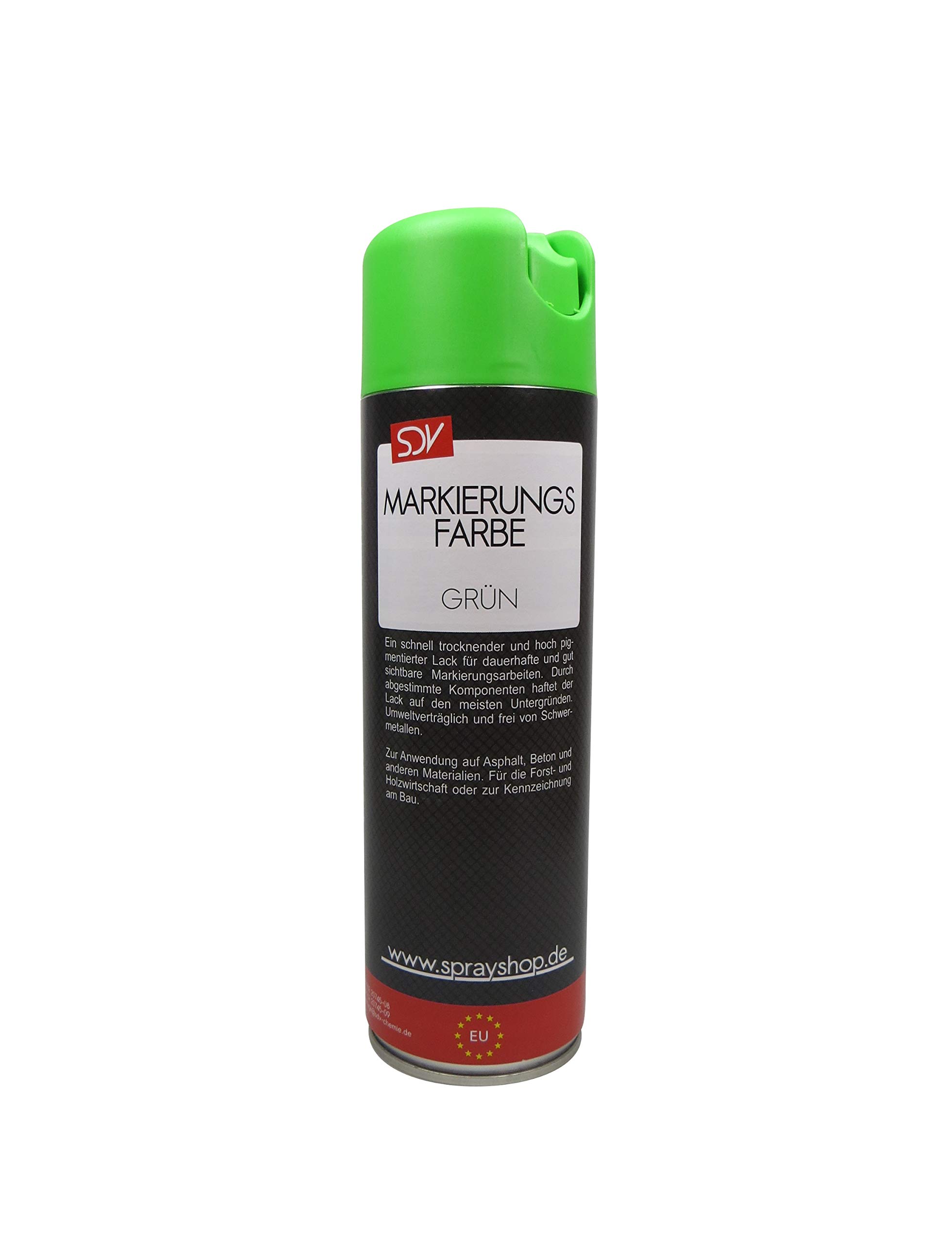SDV Chemie Markierungsfarbe Grün 500 Ml – Für Forst, Bau & Straße, Schnell Trocknend