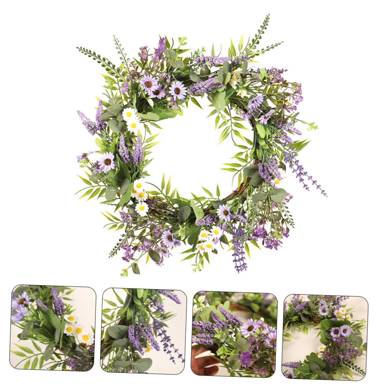 Ghirlanda per Porta Appendibile Elegante Ghirlanda da Porta Primaverile Multifunzione Decorazione per Finestre
