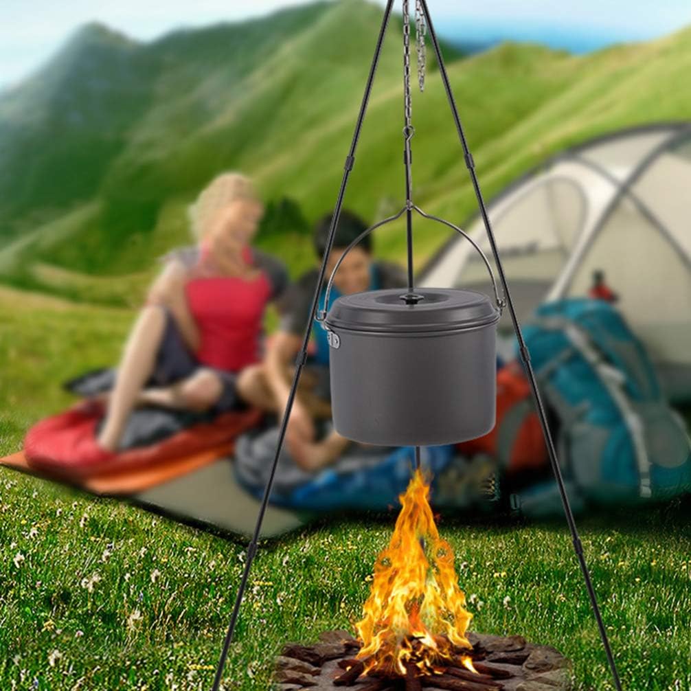 Camping Set 4l Portable Cooking Pot Camping Cookware Set for Outdoor Kitchen Hiking