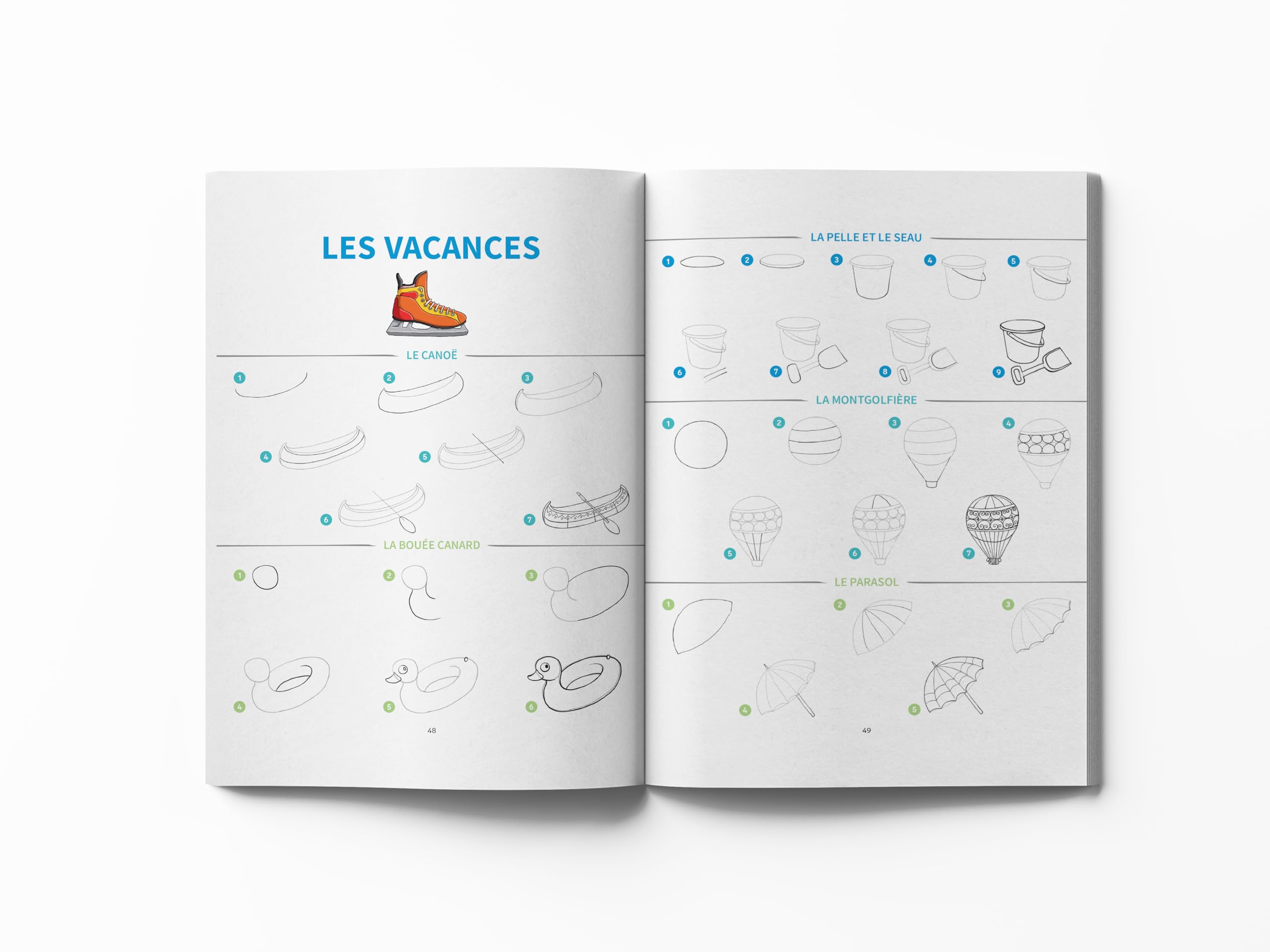 1000 modèles en pas à pas pour tout dessiner