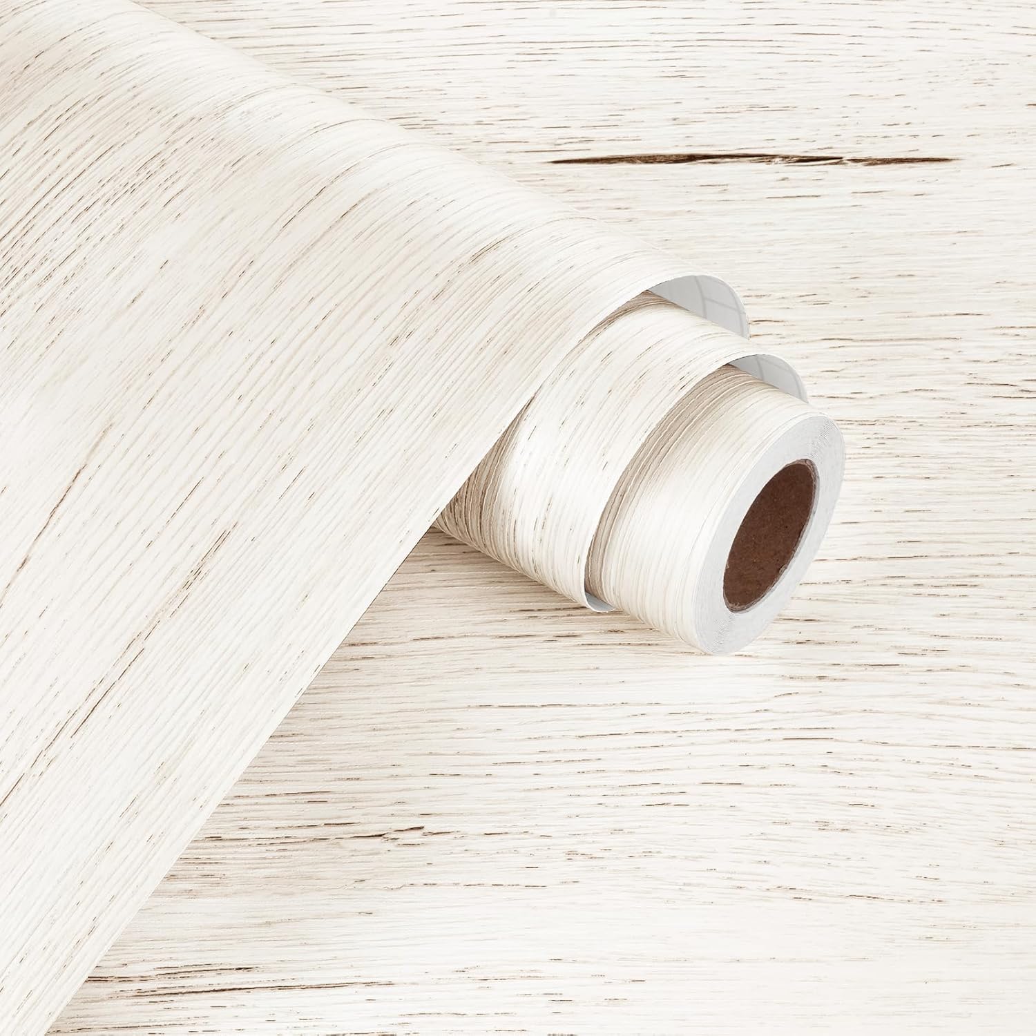 WESTICK Light Wood Contact Paper for Kitchen Tables Beige Oak Wood Grain Wallpaper Peel and Stick Countertops Waterproof Self Adhesive Wooden Vinyl Wall Paper for Desk Top Bedroom Cabinets 15.8"x80"