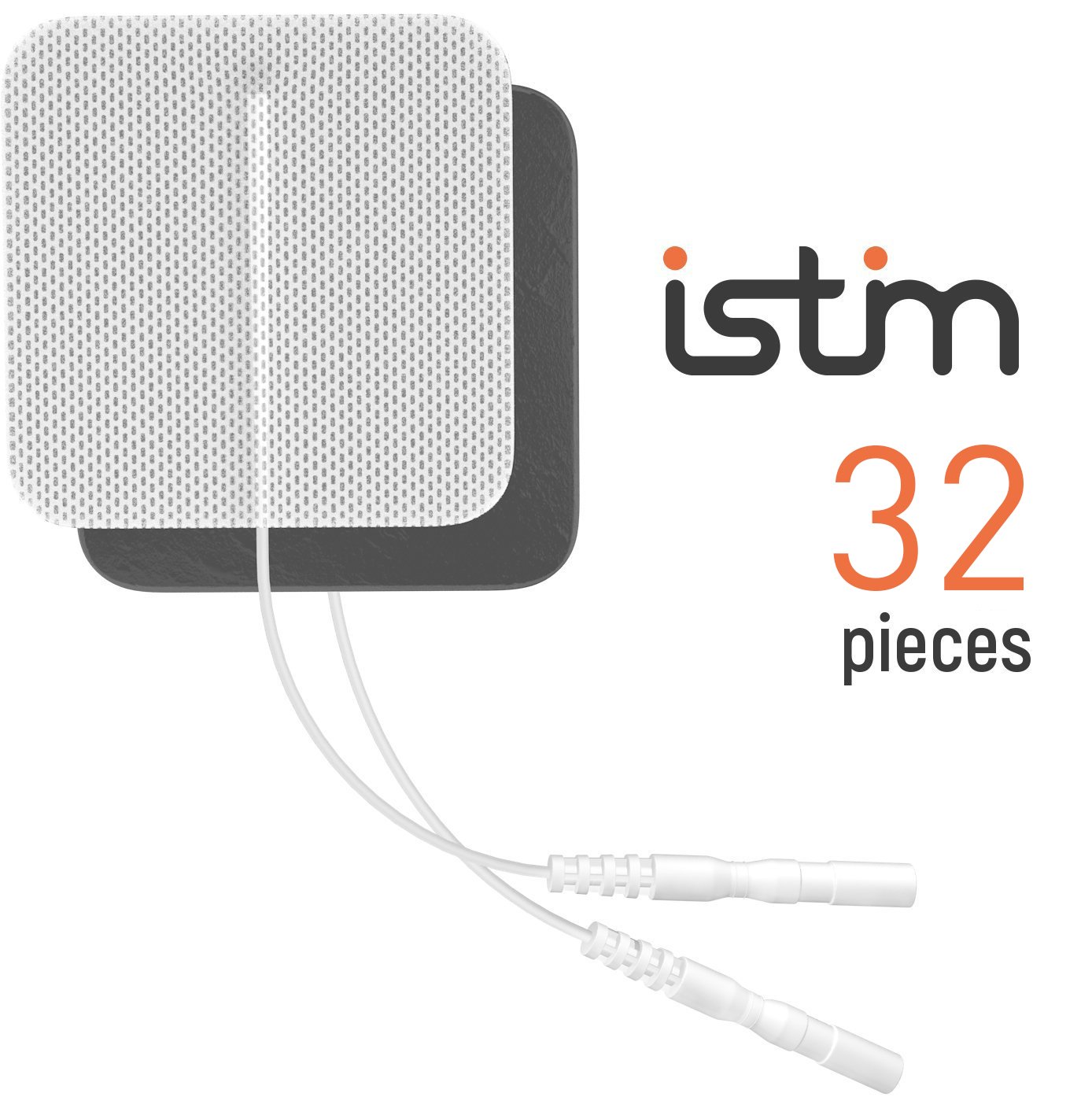 iStim Super Soft 5x5cm TENS Unit Electrodes for TENS Massage EMS - 100% JAPANESE GEL