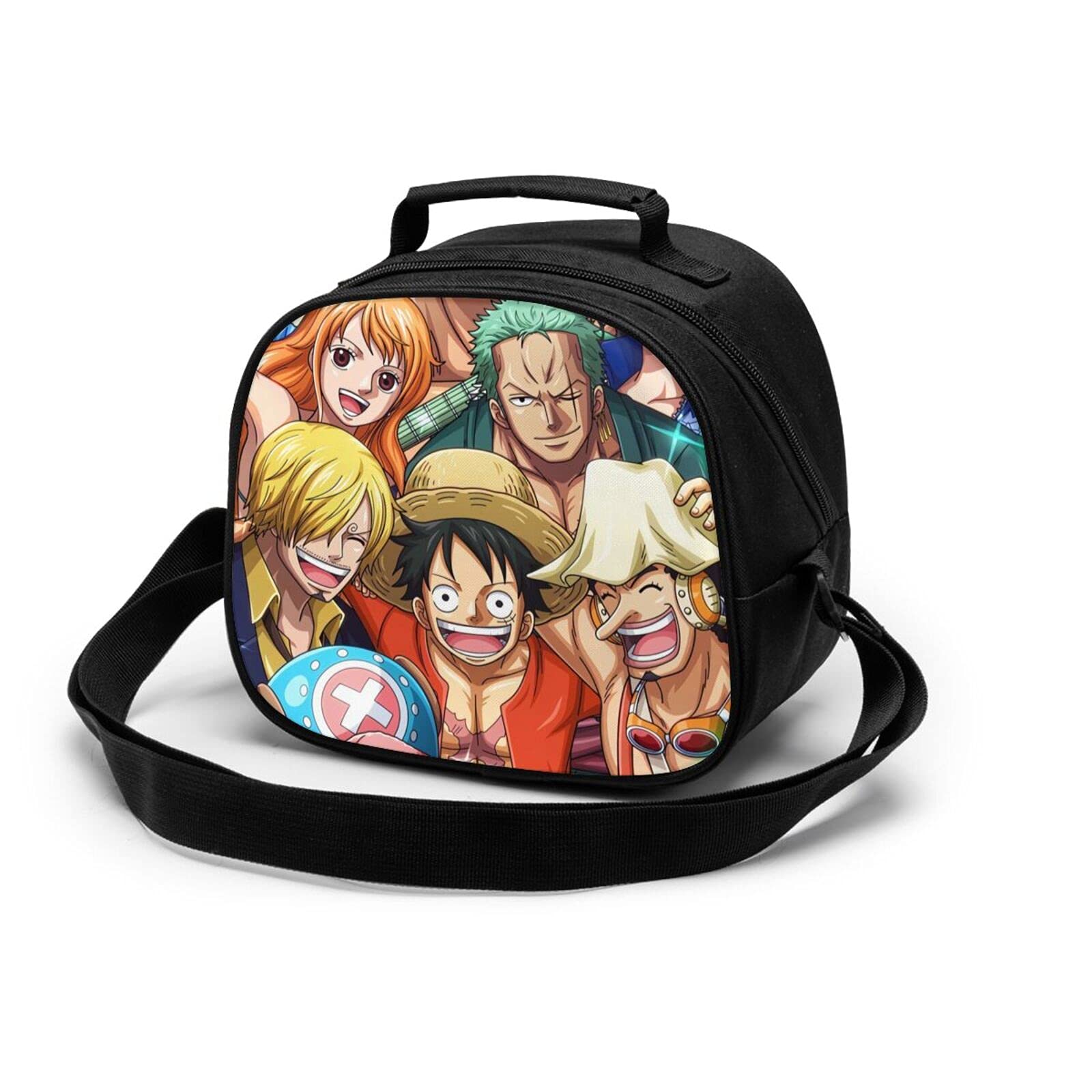 One Anime Piece Lay-Flat Lunch Leakproof Reusable Lunch Bag For Women Men Teen Boys Girls Work School Picnic