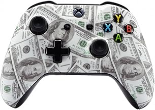 eXtremeRate 100 Cash Money Patterned Faceplate Cover for Xbox One Wireless Controller 1708, Soft Touch Replacement Front Housing Shell Case for Xbox One X & One S Controller - Controller NOT Included