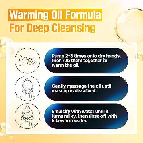 numbuzin No.5 Cleansing Oil | Glutathione C Facial Spa Cleanser | Gentle Cleanser for Blackhead, Pore, Makeup Remover | Vitamin C, Niacinamide | Double Cleansing, Korean Skincare | 6.76 fl. oz.