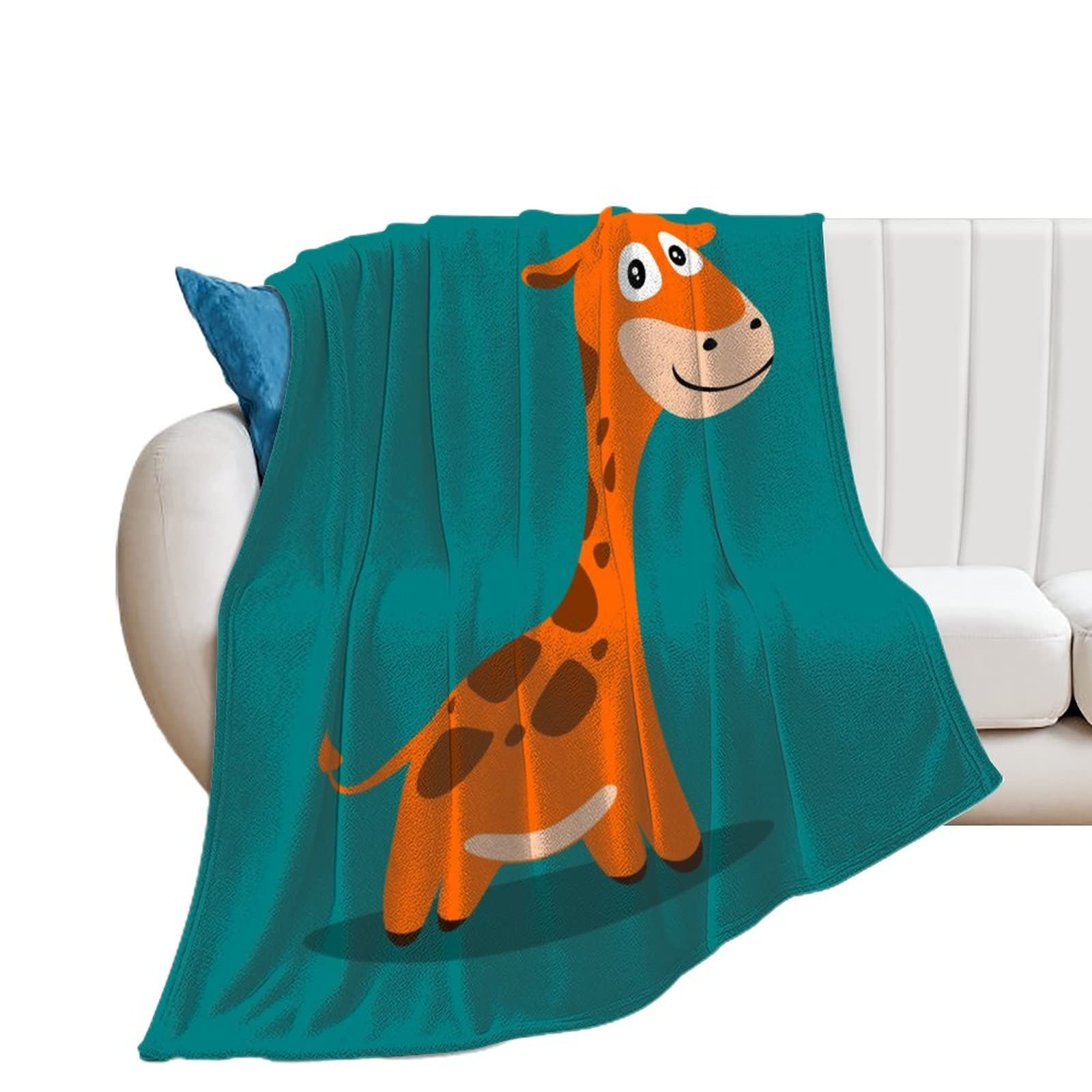 YISUMEI - Couverture Polaire Douce U2013 Girafes, 150 X 200 Cm, Convient Pour Canapé Ou Lit