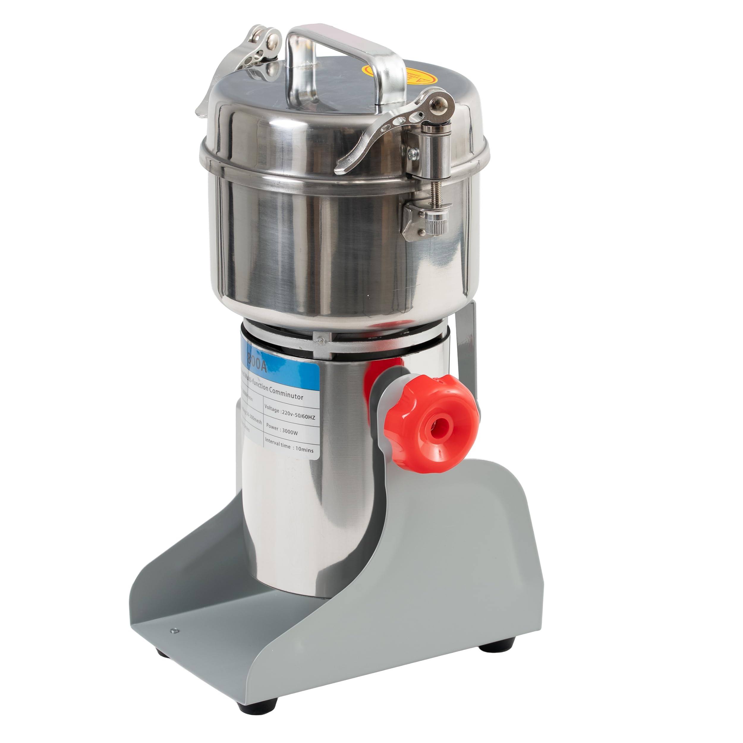 Elektrische Getreidemühle 800 g 3000W – Kaffeemühle Gewürzmühle Edelstahl 28.000 U/min, Profi Zerkleinerer für Körner, Kräuter & Gewürze