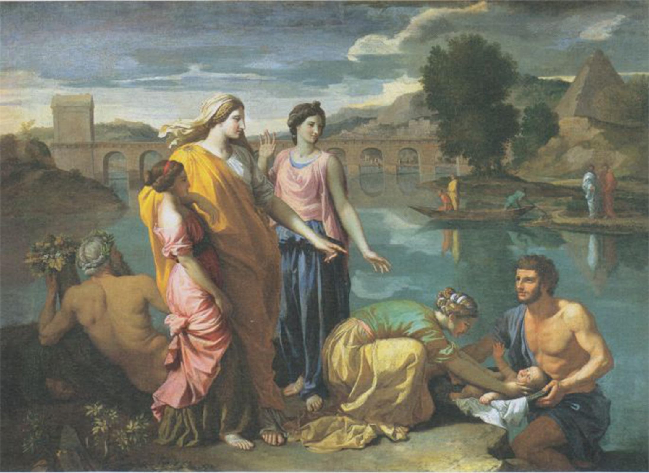 POSTERIIk Famous Print Pop Art Wall Art Graffiti the Discovery of Moses by Nicolas Poussin Art Prints for Home Decor 60x90cm