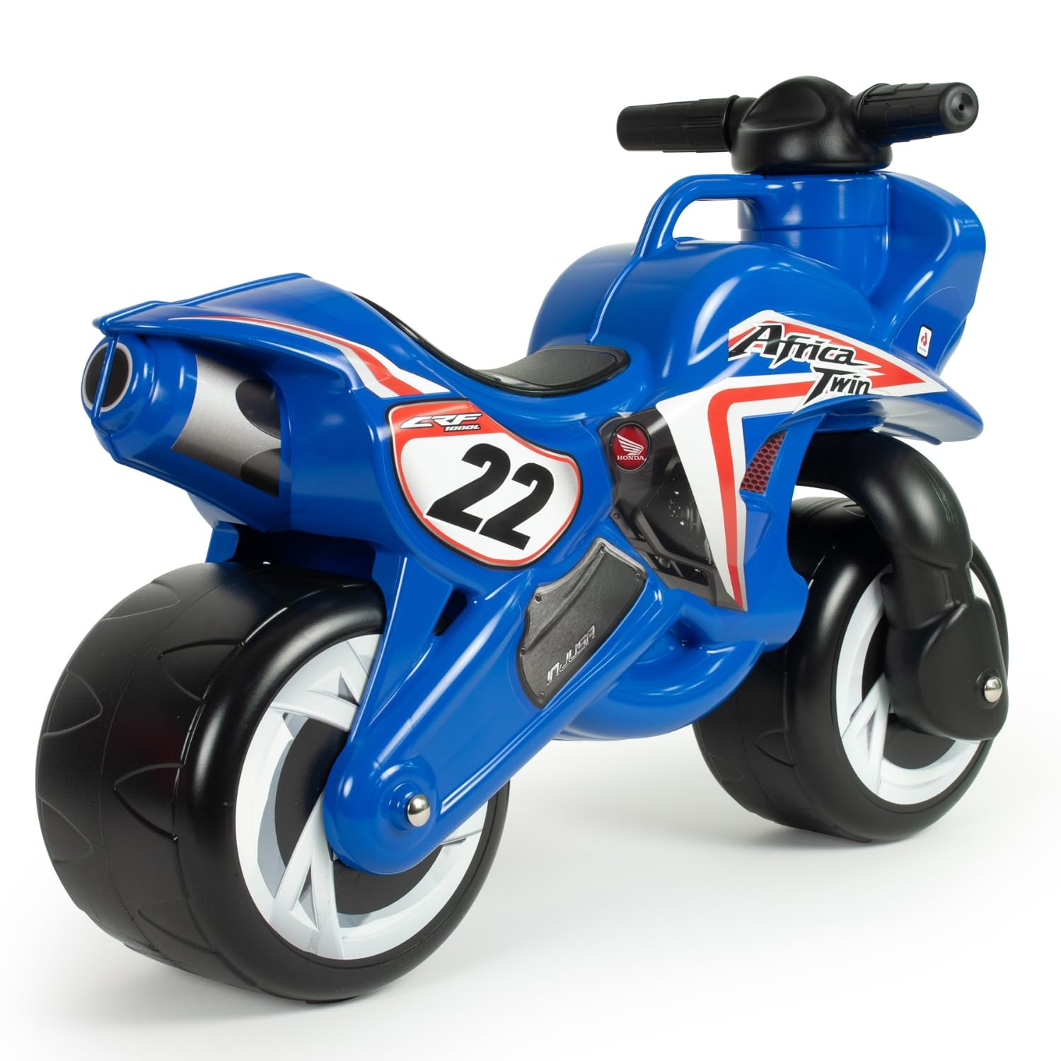 Laufrad Honda Africa Twin für Kinder ab 18 Monaten ohne Pedale mit Breiten Rädern ergonomischem Design und Tragegriff by INJUSA